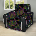 Psychedelic Sea Turtle Pattern Print Recliner Protector