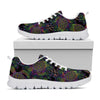 Psychedelic Sea Turtle Pattern Print White Sneakers