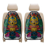 Psychedelic Skull Print Car Seat Organizers