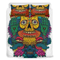 Psychedelic Skull Print Duvet Cover Bedding Set