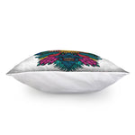 Psychedelic Skull Print Pillow Cover