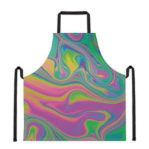 Psychedelic Soap Bubble Print Apron