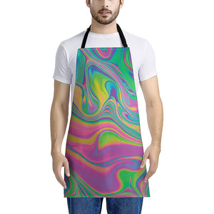 Psychedelic Soap Bubble Print Apron