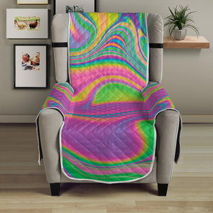 Psychedelic Soap Bubble Print Armchair Protector