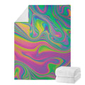 Psychedelic Soap Bubble Print Blanket
