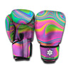 Psychedelic Soap Bubble Print Boxing Gloves