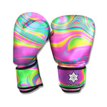 Psychedelic Soap Bubble Print Boxing Gloves