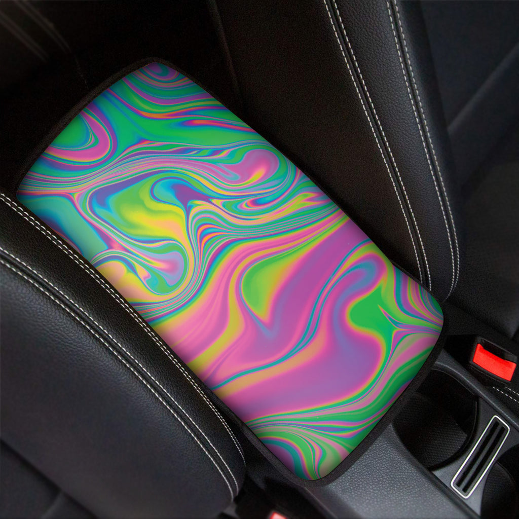 Psychedelic Soap Bubble Print Car Center Console Cover