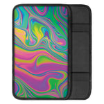 Psychedelic Soap Bubble Print Car Center Console Cover