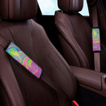 Psychedelic Soap Bubble Print Car Seat Belt Covers