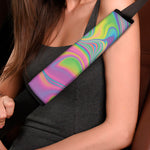 Psychedelic Soap Bubble Print Car Seat Belt Covers