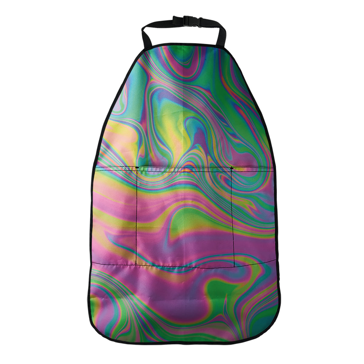 Psychedelic Soap Bubble Print Car Seat Organizers