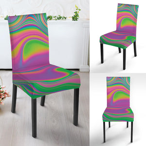 Psychedelic Soap Bubble Print Dining Chair Slipcover