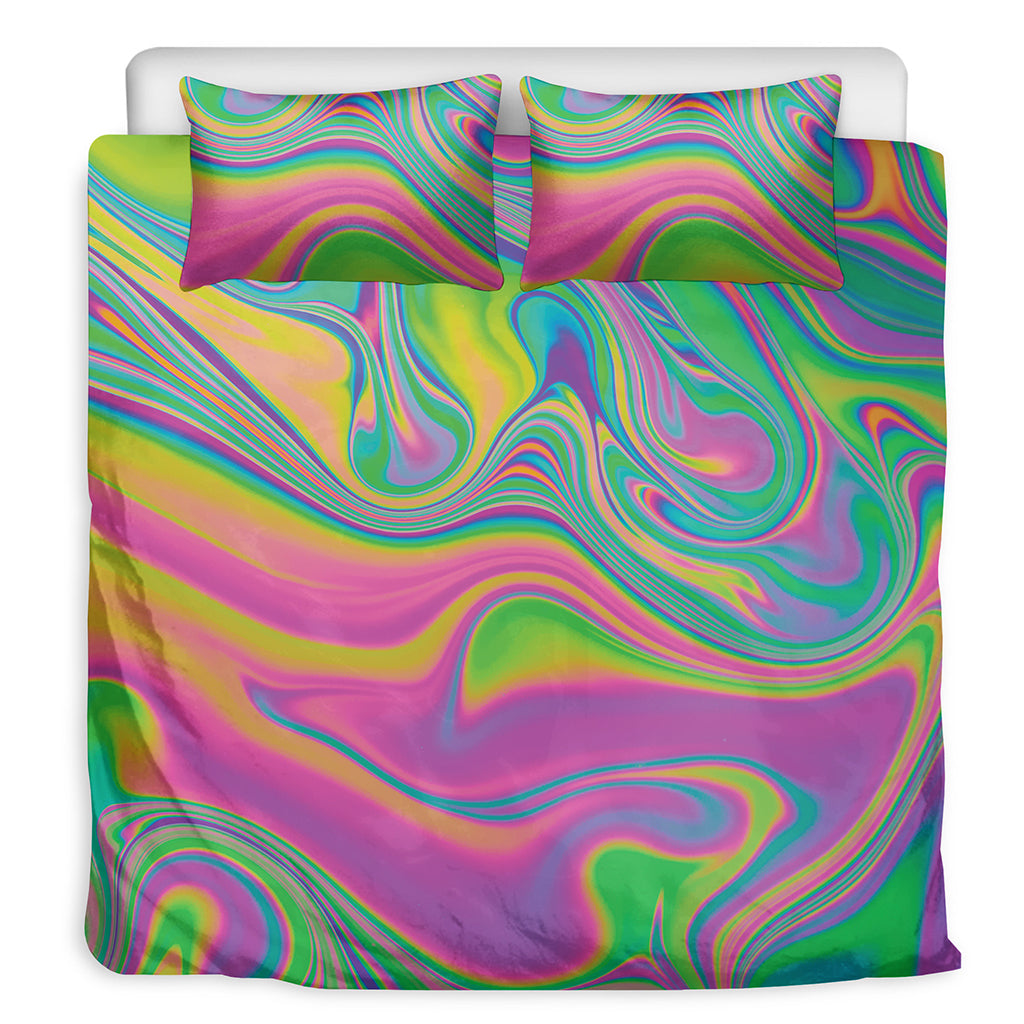 Psychedelic Soap Bubble Print Duvet Cover Bedding Set