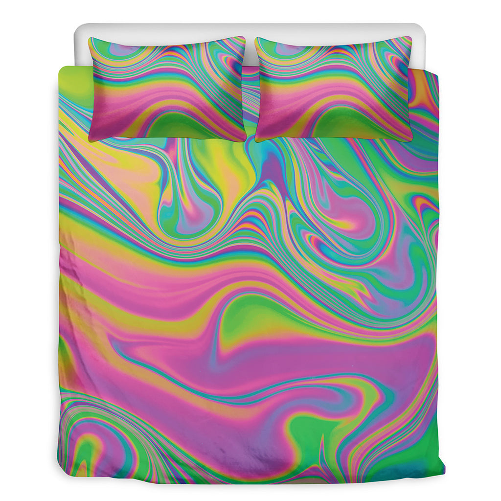 Psychedelic Soap Bubble Print Duvet Cover Bedding Set