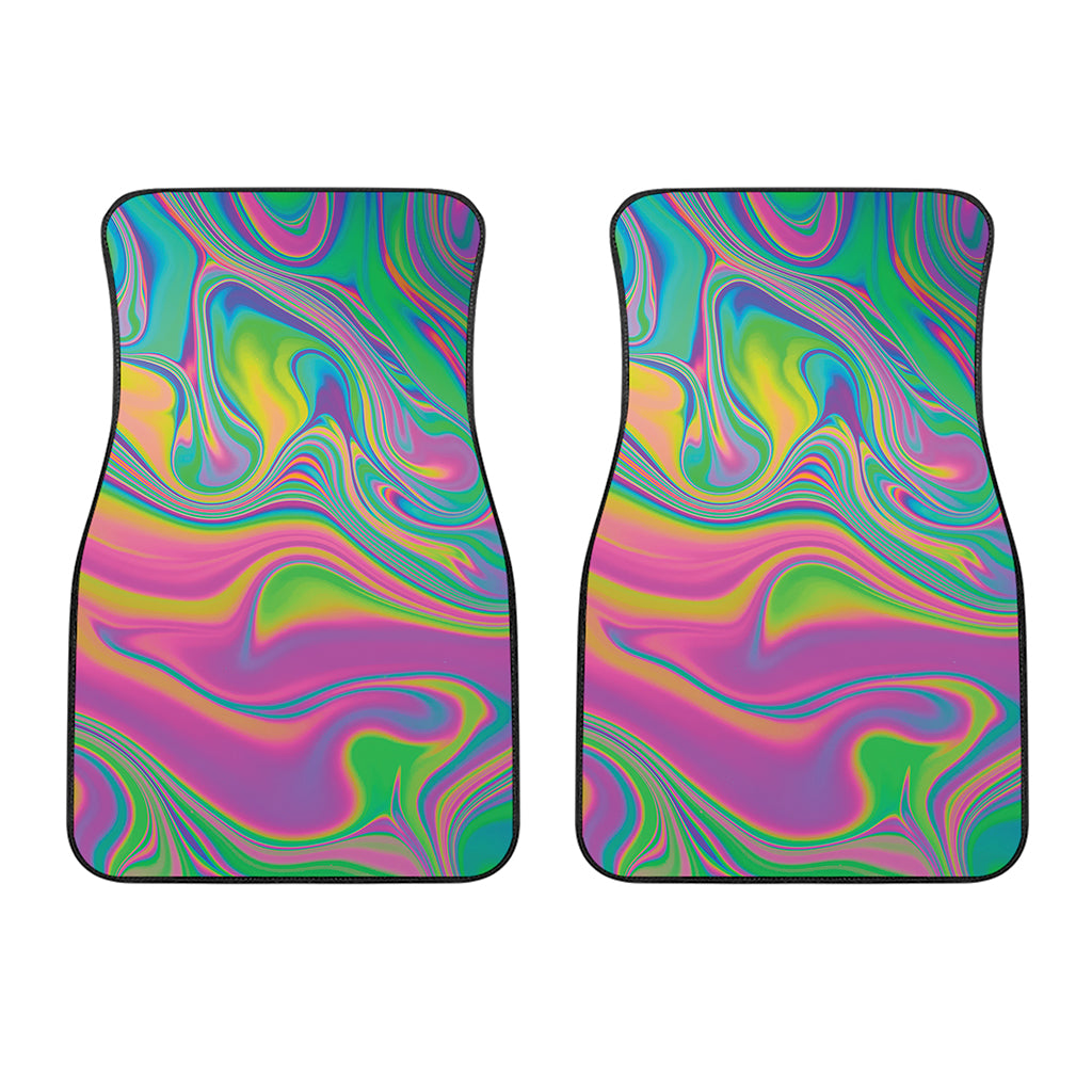 Psychedelic Soap Bubble Print Front Car Floor Mats