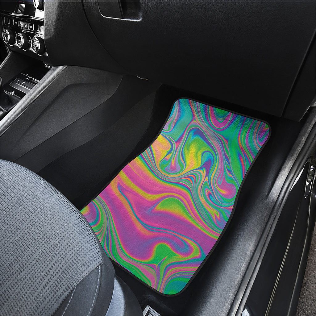 Psychedelic Soap Bubble Print Front Car Floor Mats