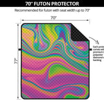 Psychedelic Soap Bubble Print Futon Protector