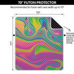 Psychedelic Soap Bubble Print Futon Protector