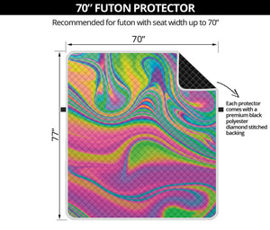 Psychedelic Soap Bubble Print Futon Protector