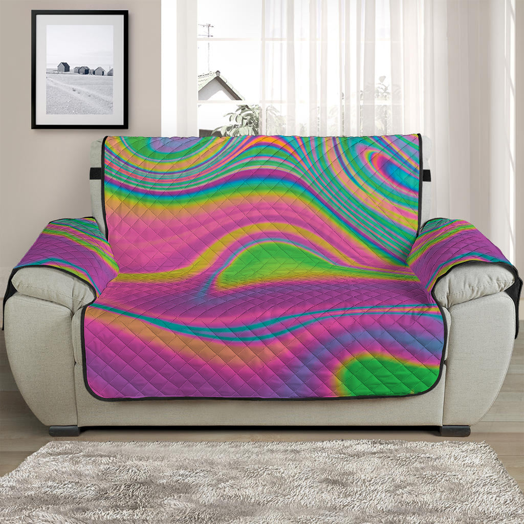 Psychedelic Soap Bubble Print Half Sofa Protector