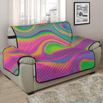 Psychedelic Soap Bubble Print Half Sofa Protector