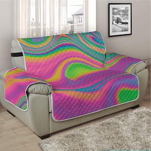 Psychedelic Soap Bubble Print Half Sofa Protector