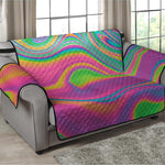 Psychedelic Soap Bubble Print Loveseat Protector