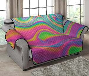 Psychedelic Soap Bubble Print Loveseat Protector