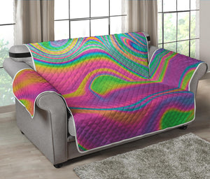 Psychedelic Soap Bubble Print Loveseat Protector