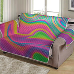 Psychedelic Soap Bubble Print Loveseat Protector