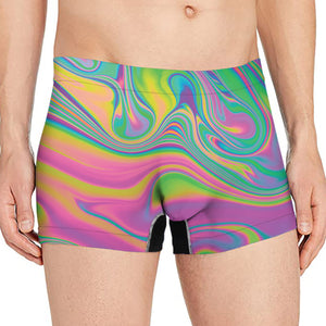 Psychedelic Soap Bubble Print Men's Boxer Briefs