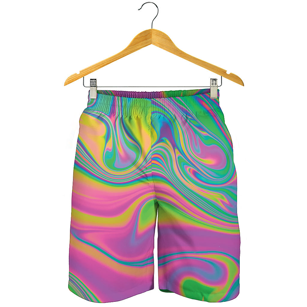 Psychedelic Soap Bubble Print Men's Shorts