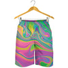 Psychedelic Soap Bubble Print Men's Shorts