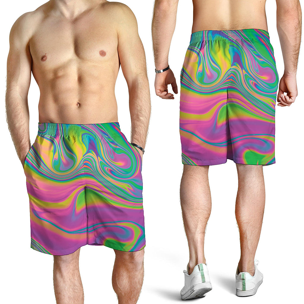 Psychedelic Soap Bubble Print Men's Shorts