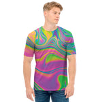 Psychedelic Soap Bubble Print Men's T-Shirt