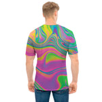 Psychedelic Soap Bubble Print Men's T-Shirt