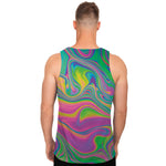 Psychedelic Soap Bubble Print Men's Tank Top