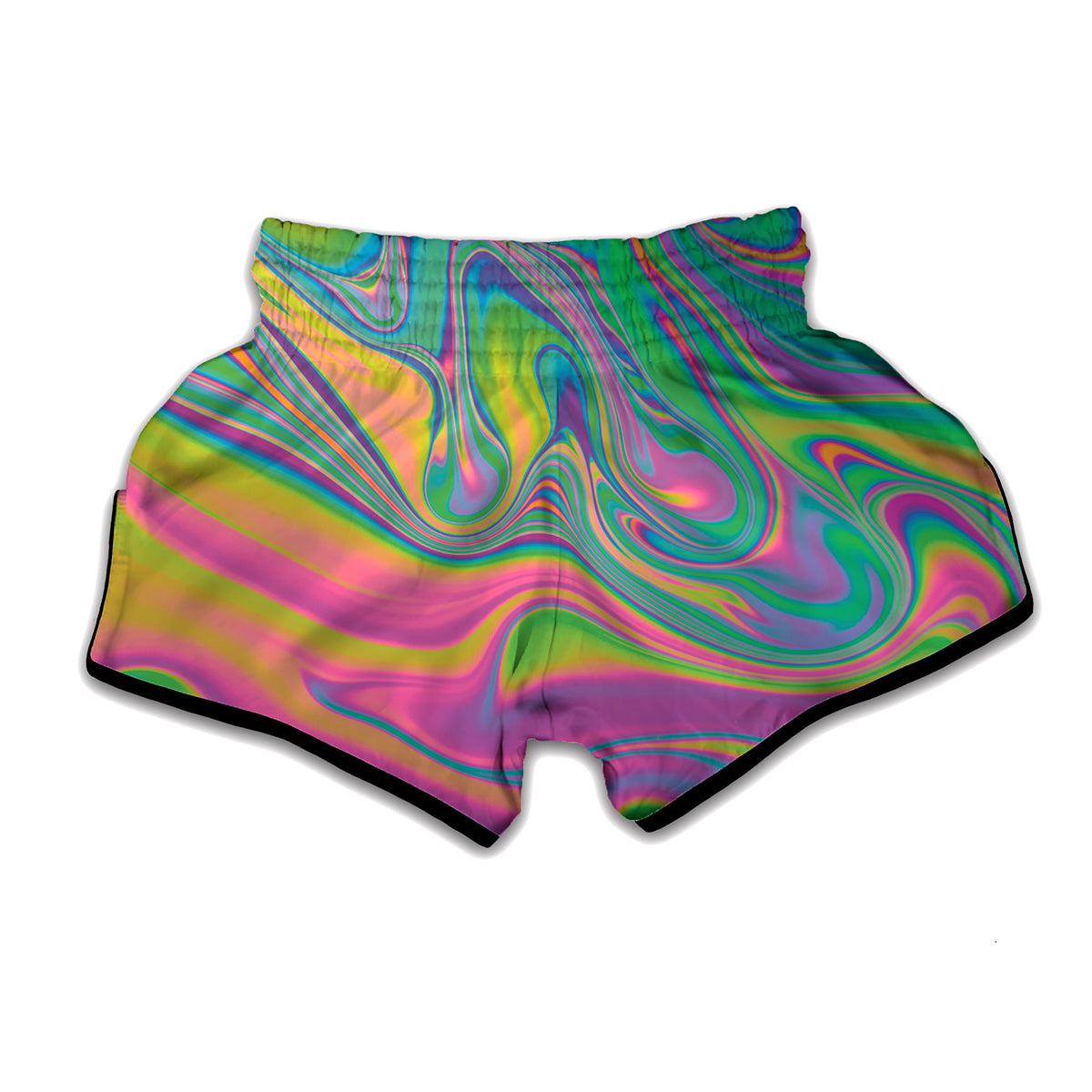 Psychedelic Soap Bubble Print Muay Thai Boxing Shorts