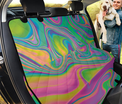 Psychedelic Soap Bubble Print Pet Car Back Seat Cover