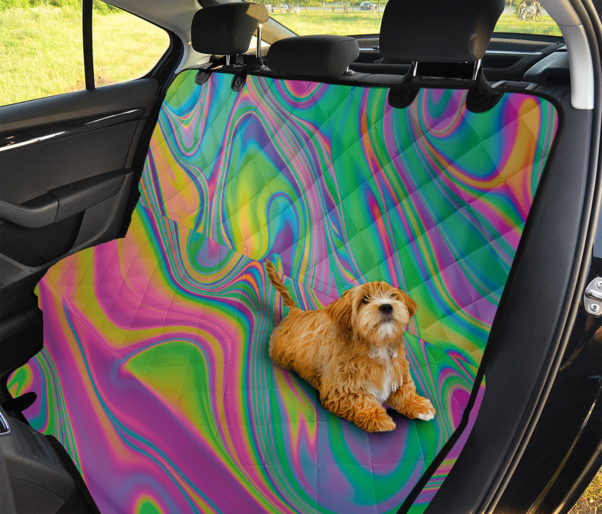 Psychedelic Soap Bubble Print Pet Car Back Seat Cover