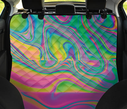 Psychedelic Soap Bubble Print Pet Car Back Seat Cover