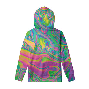 Psychedelic Soap Bubble Print Pullover Hoodie