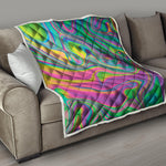 Psychedelic Soap Bubble Print Quilt