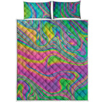 Psychedelic Soap Bubble Print Quilt Bed Set