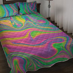 Psychedelic Soap Bubble Print Quilt Bed Set