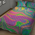 Psychedelic Soap Bubble Print Quilt Bed Set