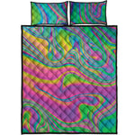 Psychedelic Soap Bubble Print Quilt Bed Set