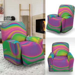 Psychedelic Soap Bubble Print Recliner Slipcover