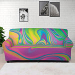 Psychedelic Soap Bubble Print Sofa Cover